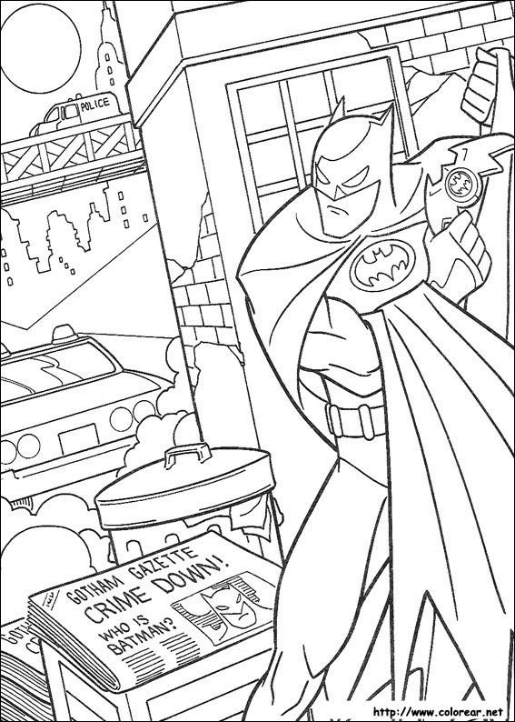 Dibujos Para Colorear De Batman