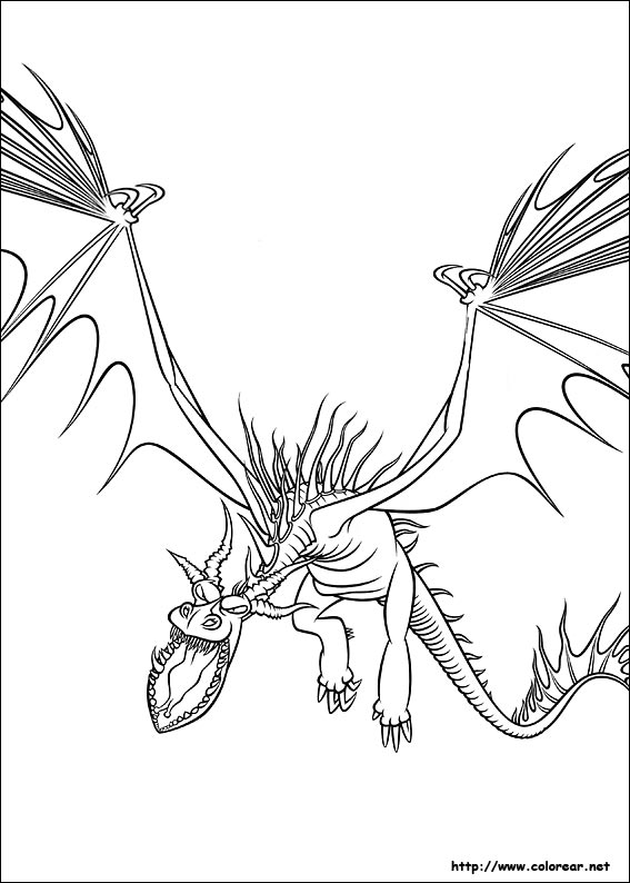 Dibujos Para Colorear De Cómo Entrenar A Tu Dragón