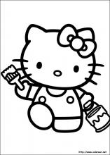 dibujos para colorear de hello kitty para imprimir gratis