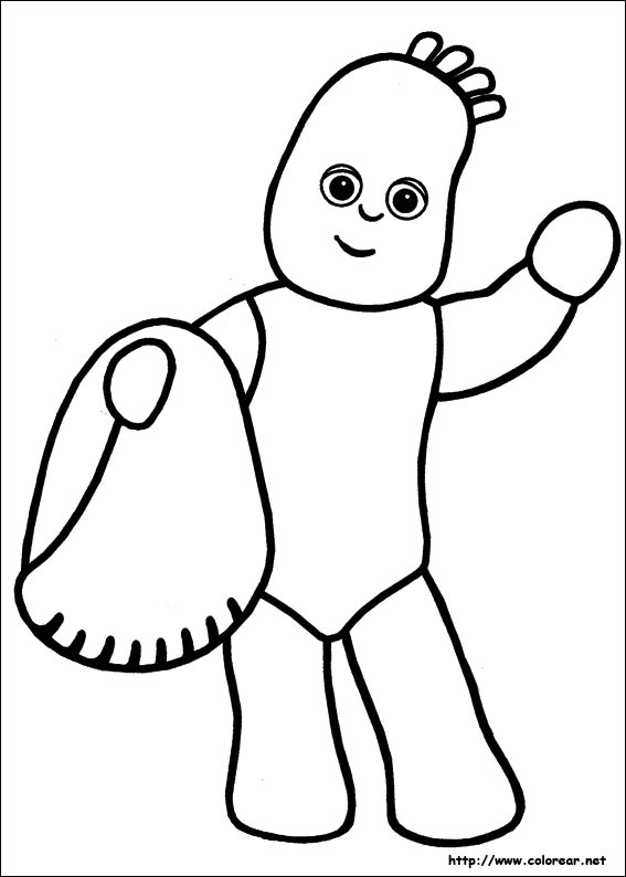 iggle piggle coloring pages - photo #2