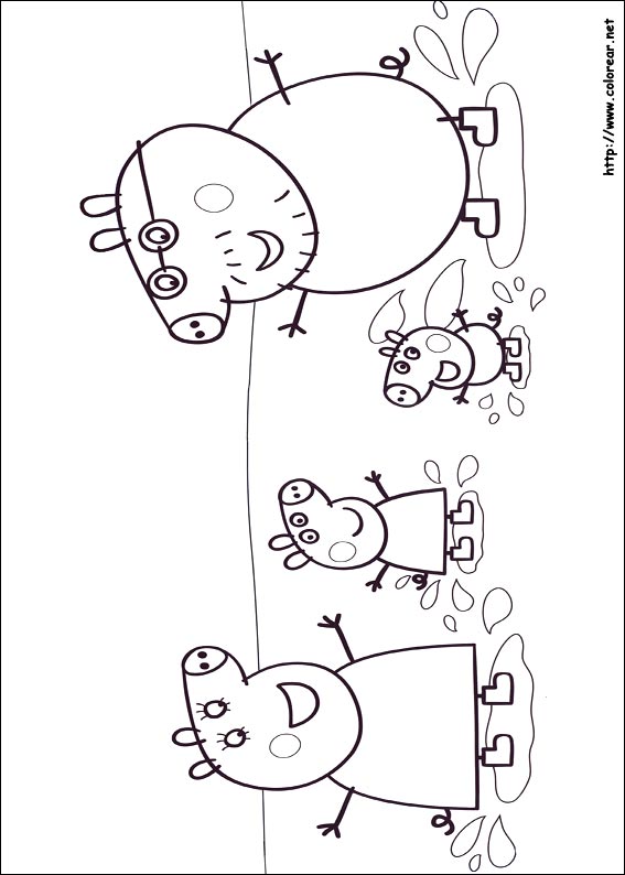 Dibujos de Peppa Pig para colorear 【Descarga gratis】