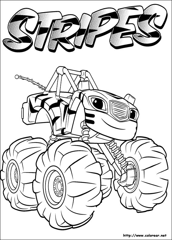 Blaze And The Monster Machines Coloring Pages 3 Dibujos Faciles Para ...