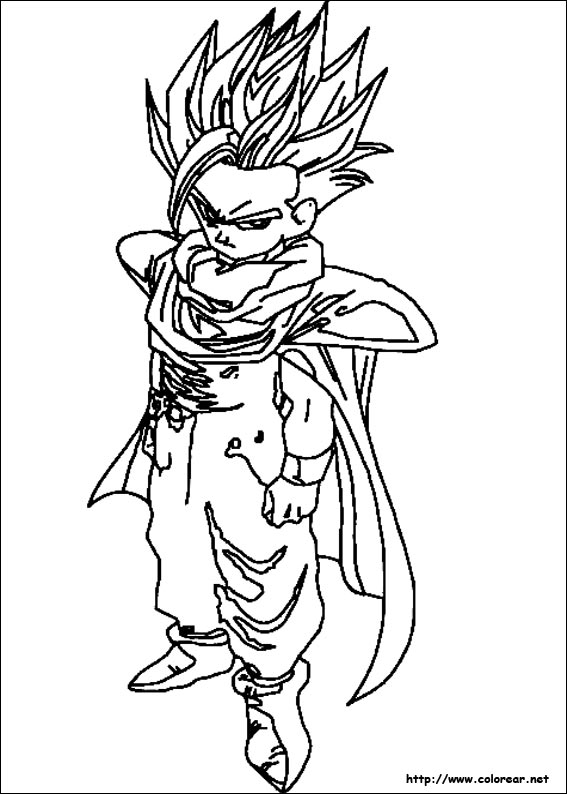 Dibujos Para Colorear De Dragon Ball Z