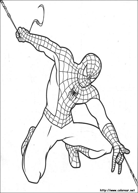 Dibujos de Spiderman para colorear en 